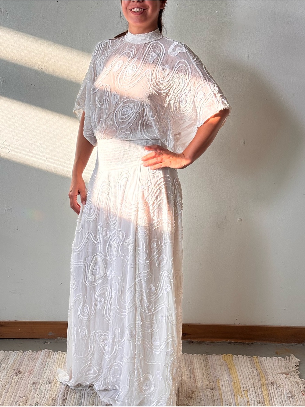 Retrofete White Maxi Dress